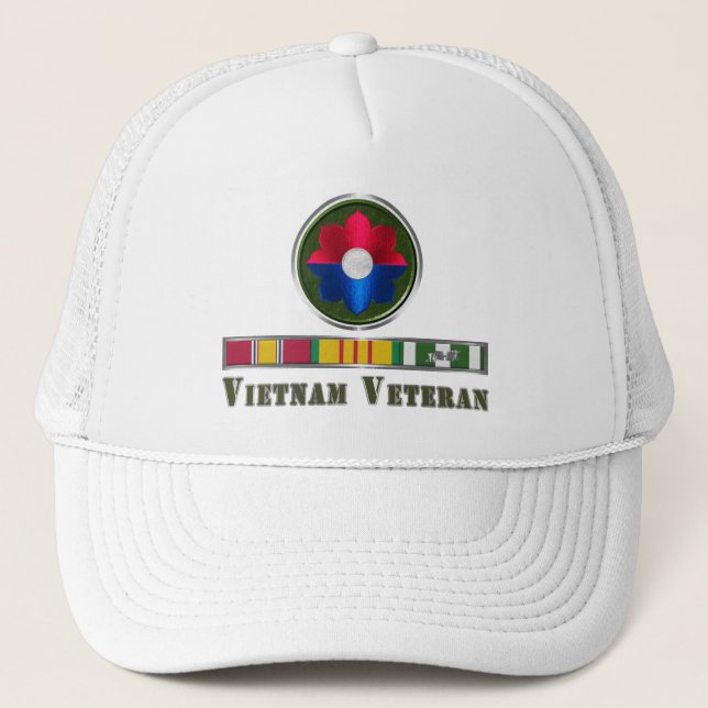 9th Infantry Division Vietnam Veteran Trucker Hat (Front)