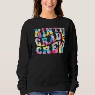 9th Ninth Grade Crew Teacher Back To School Retro  Sweatshirt