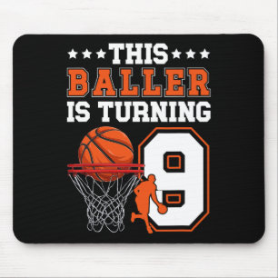 9th Sketll Birthday 9 Year Old Sketll Player Mouse Pad