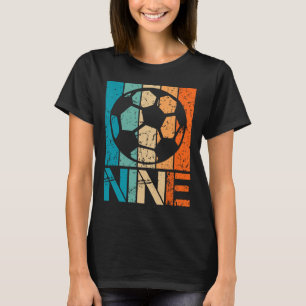 9th Soccer Birthday 9 Year Old 9yr Boys Girl Birth T-Shirt