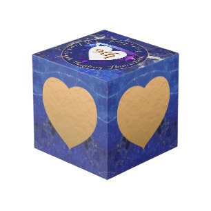 9th Wedding Anniversary Lapis Lazuli Colour Cube