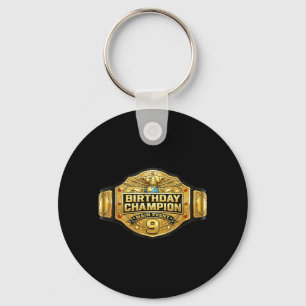 9th Wrestler Birthday Wrestling Champion Party Key Ring