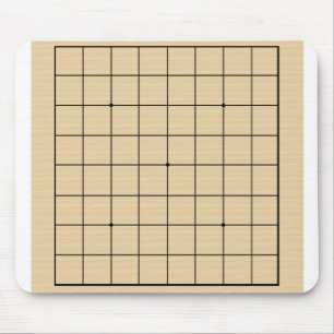 9x9 go board mouse pad
