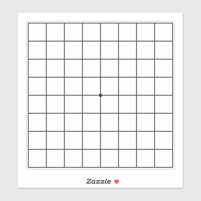 9x9 Goban for Puzzles & Games Transparent 8"x8" (Sheet)