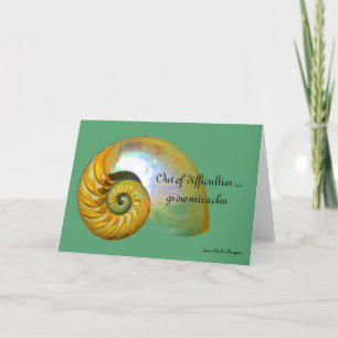 A09 Nautilus Shell - Inspirational Quote Card 2