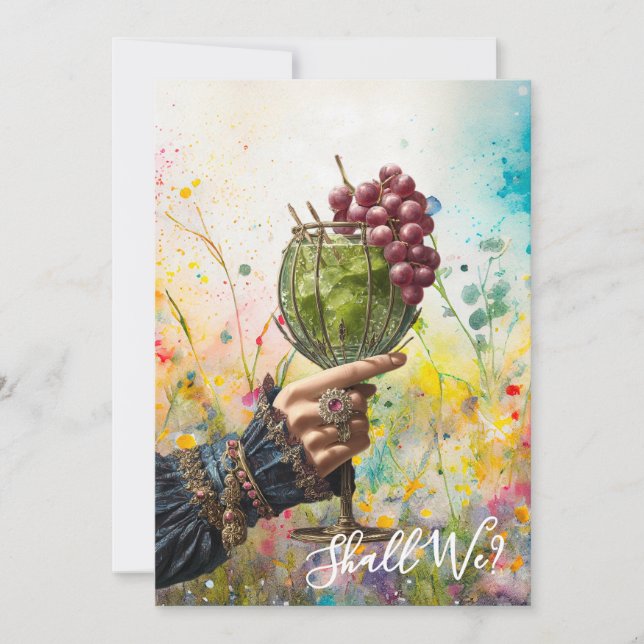 *~* A101 Cocktail 25 PHOTO  Ornate  BACHELORETTE Invitation (Front)