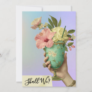 *~* A101 PHOTO 10 Ornate Cocktail BACHELORETTE  Invitation