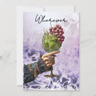 *~* A101 PHOTO Cocktail25 Anywhere BACHELORETTE Invitation