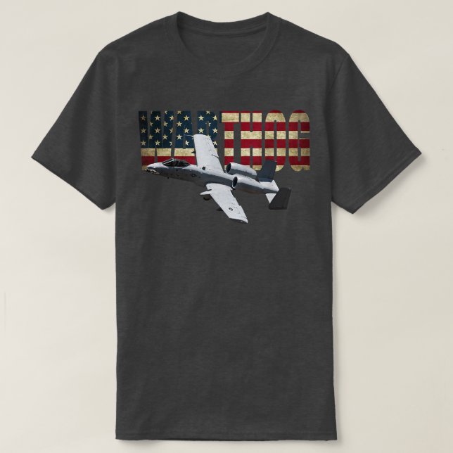 A10 A-10 Thunderbolt Warthog Brrrt Shark mouth  T-Shirt (Design Front)