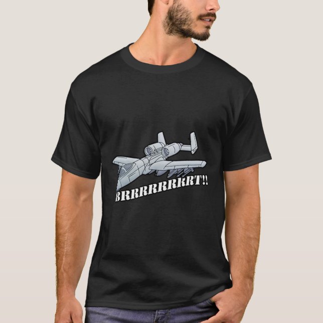 A10 Warthog Brrrt Pro Military T Shirt (Front)