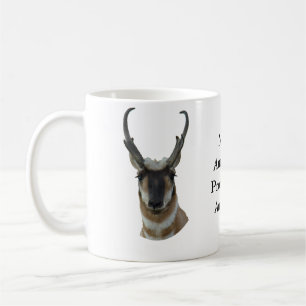 A19 Pronghorn Antelope Head Coffee Mug