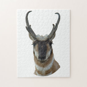 A19 Pronghorn Antelope Head Jigsaw Puzzle