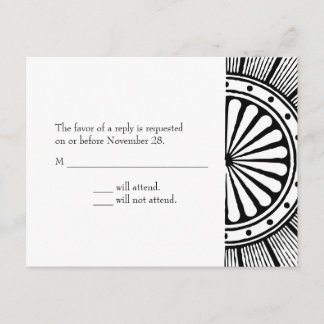 A2 Art Deco Response Card