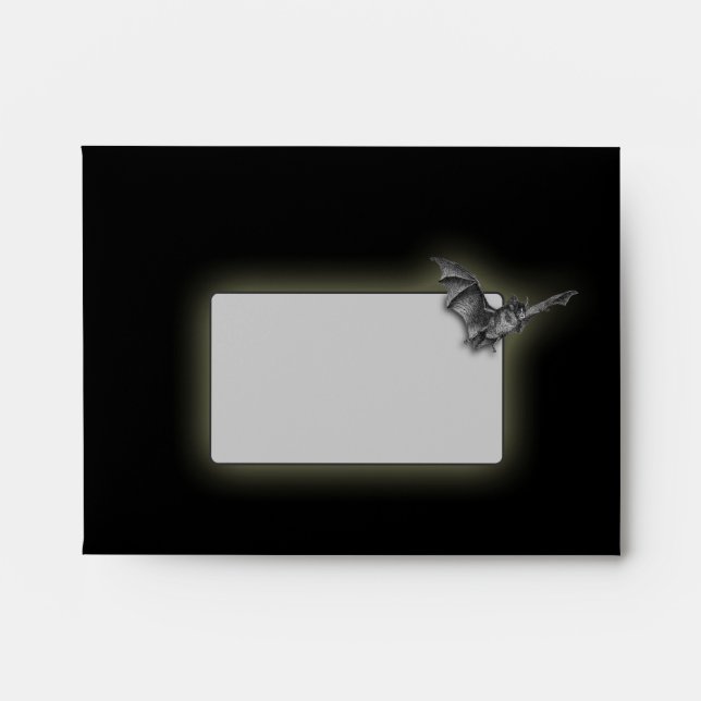 A2 Dark Victorian Halloween Invitation Envelope (Front)