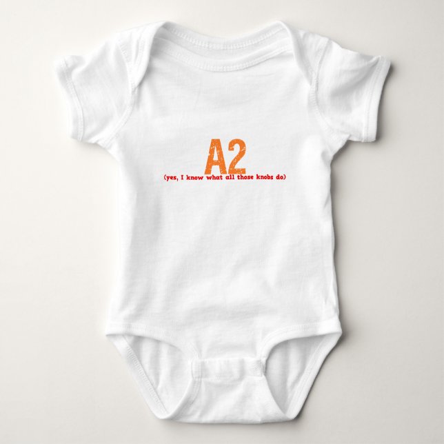 A2 Job Description Baby Bodysuit (Front)