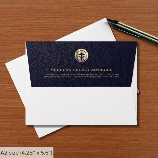 A2 Note Card Envelope with Logo Return Address (Creator Uploaded)