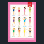 A2 Physie Positions Poster<br><div class="desc">A cute "Physie" Positions Poster for Girls Dance in Australia</div>