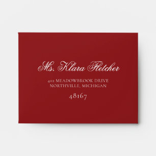 A2 Under the Mistletoe Wedding Envelope