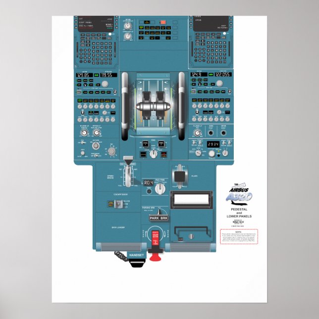 A320 Lower Aft Panel Poster (Front)
