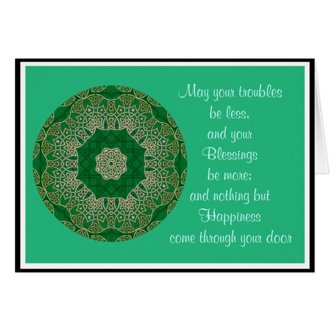 A35 Celtic Knot Kaleidoscopic Card.9 (Front Horizontal)