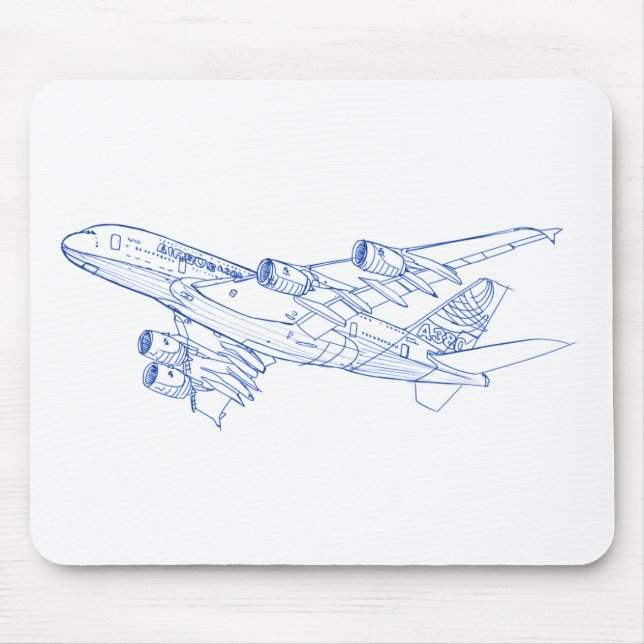 A380 Airbus Mouse Pad (Front)