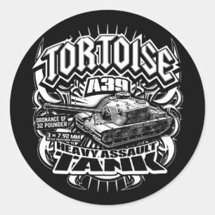 A39 Tortoise Classic Round Sticker Sticker