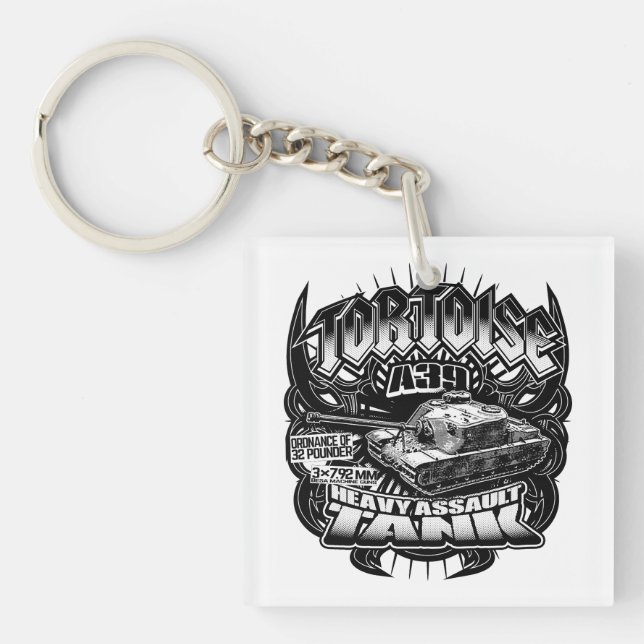 A39 Tortoise Keychain Acrylic Keychain (Front)