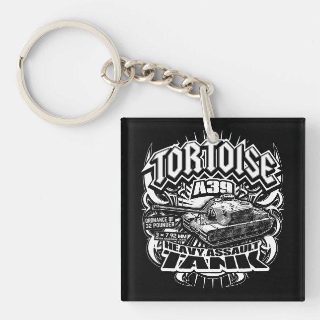 A39 Tortoise Keychain Acrylic Keychain (Front)