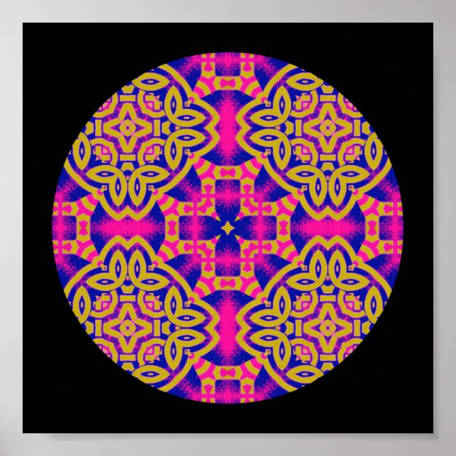 A40 Celtic Mandala Poster.2 Poster (Front)