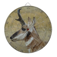A4 Pronghorn Antelope Young Buck Head Shot Profile