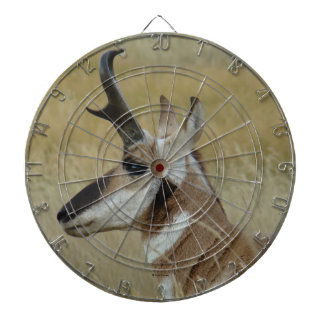 A4 Pronghorn Antelope Young Buck Head Shot Profile Dartboard