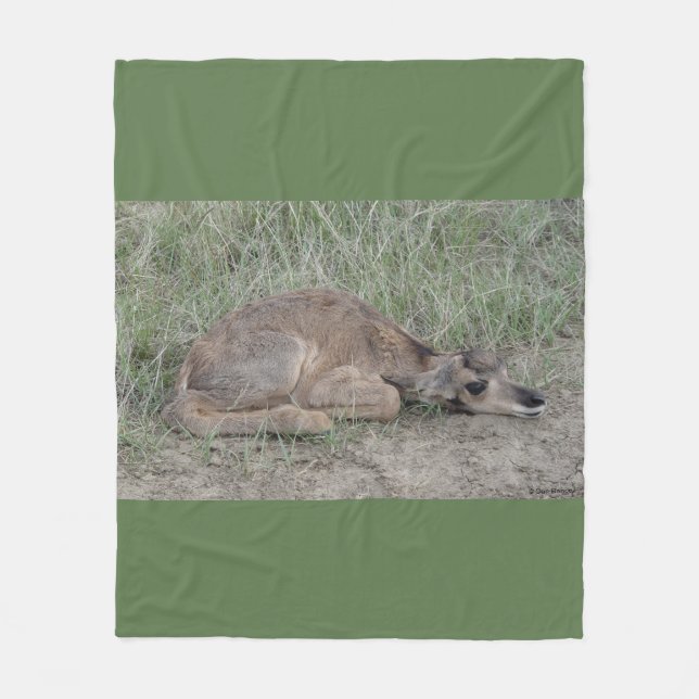 A6 Baby Antelope Fleece Blanket (Front)