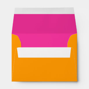 A6 Orange and Hot Pink Colour Combo Envelopes