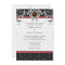 A6 Red & Black Damask Monogram Wedding Invitations