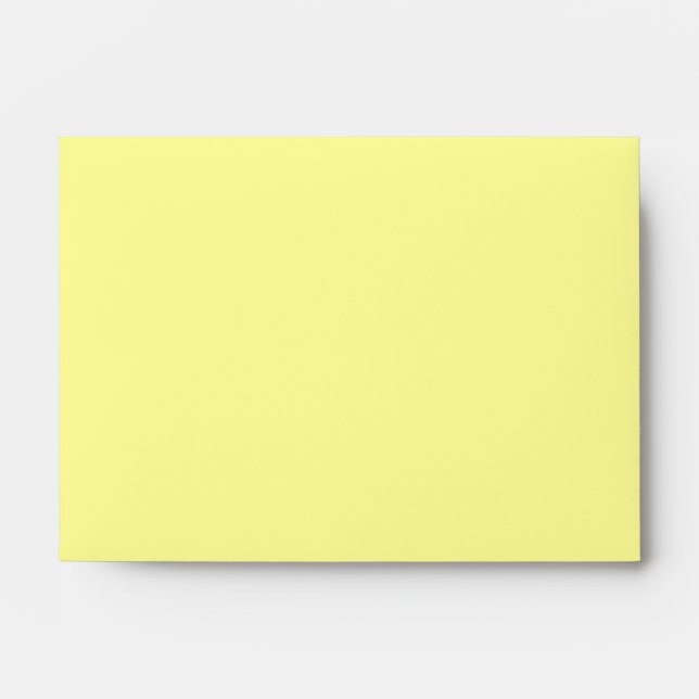 A6 Yellow Polka Dot Flower Envelopes (Front)