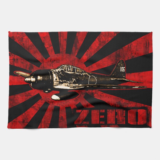 A6M Zero Tea Towel (Horizontal)