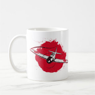A6M Zero   World War 2 Japanese Plane Retr Coffee Mug