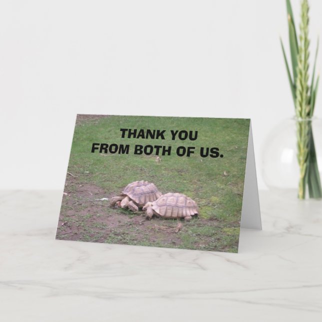 a75f, THANK YOU FROM BOTH OF US. Card (Front)