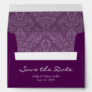 A7 5x7 Plum Purple Save the Date Envelopes