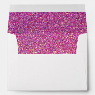 A7 Greeting Card/Pink Glitter Envelopes