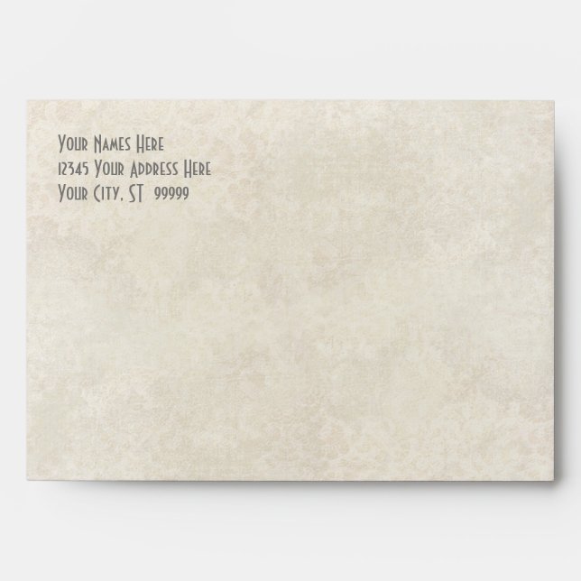 A7 Matching Envelope Ombre Chevron Stripe Zig Zag (Front)