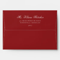 A7 Red Under the Mistletoe Wedding Elegance