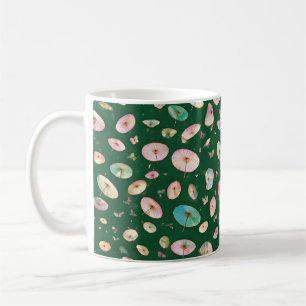 A 1000 Parasols Forest Green Coffee Mug
