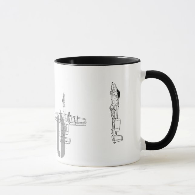 A-10 Blueprint Mug (Right)
