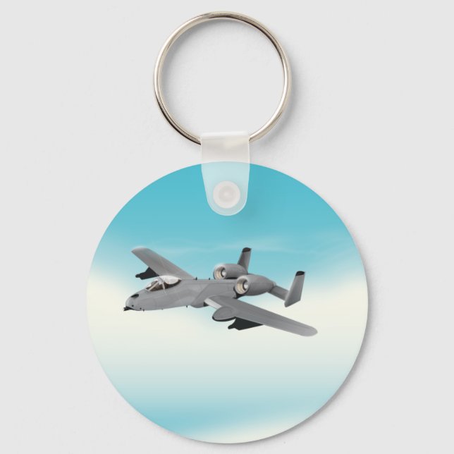A-10 Bomber Aircraft Key Ring (Front)