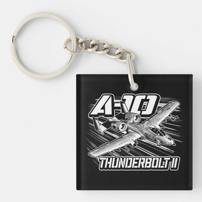 A-10 Thunderbolt II Acrylic Keychain (Front)