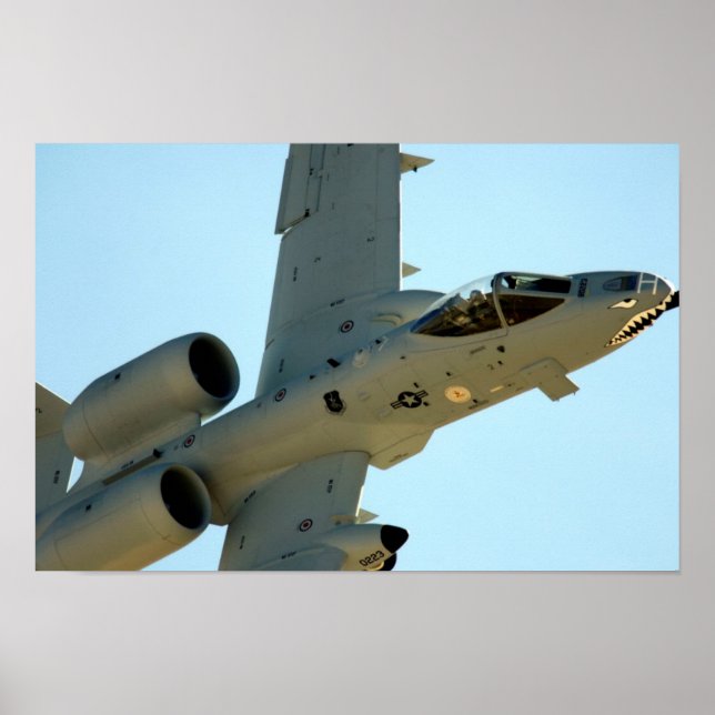 A-10 Thunderbolt II Aircraft Poster (Front)