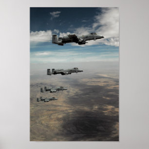 A-10 Thunderbolt II Aircraft Poster