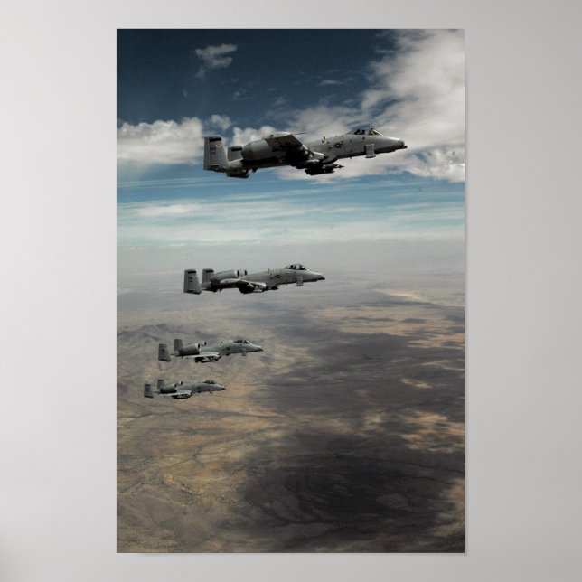 A-10 Thunderbolt II Aircraft Poster (Front)