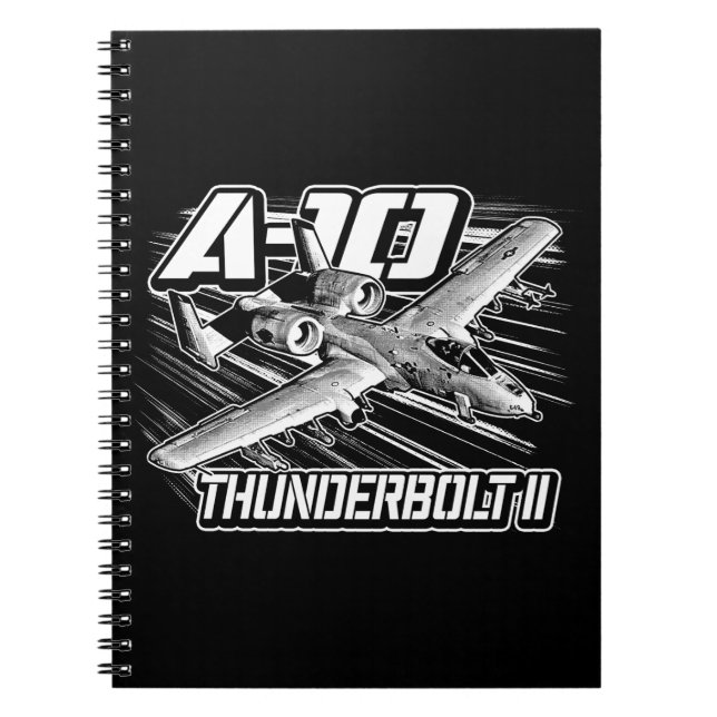 A-10 Thunderbolt II Notebook Spiral Photo Notebook (Front)